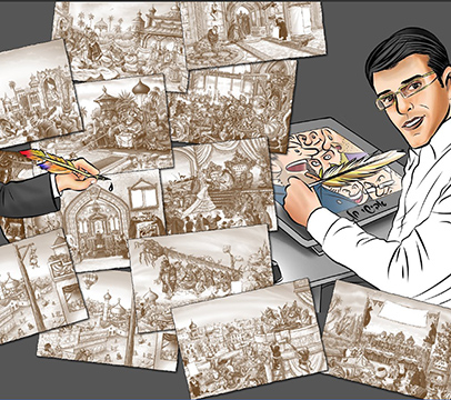 בילד פון אבישי געמאלן דורך אבישי.