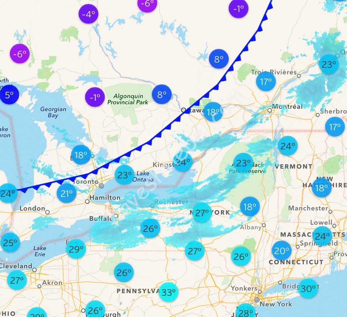 ארטיג קאלד פראנט, snowshowers moving southeast