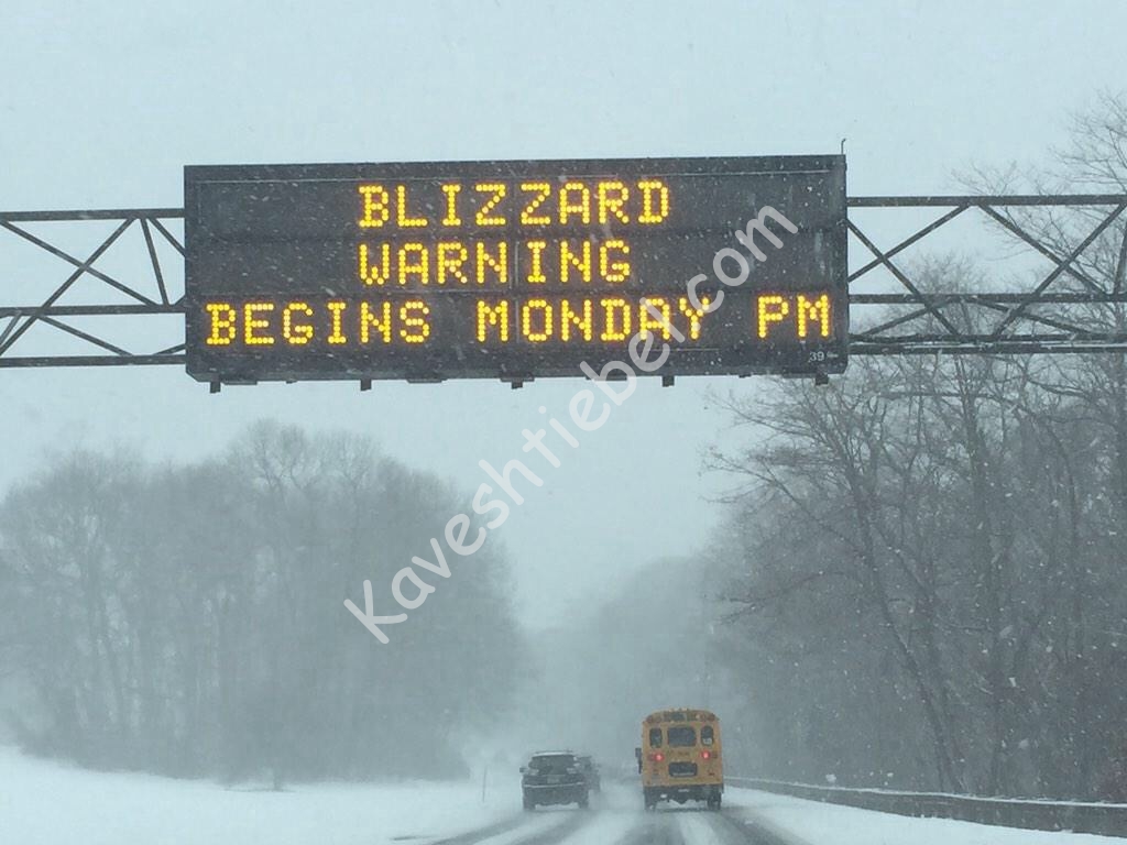 Blizzard warning
