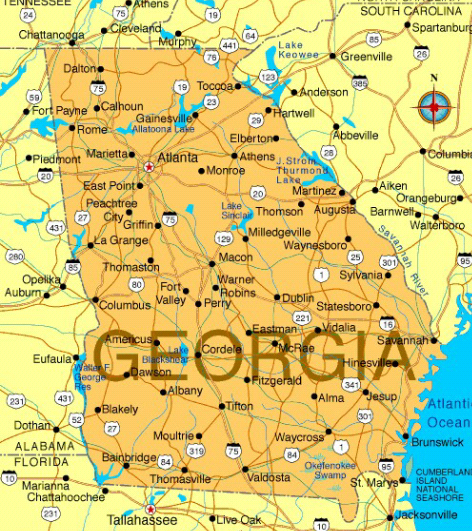 מאפע פון דזשארדזשיע.