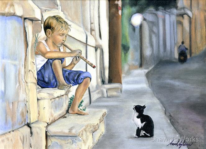 Boy-playing-flute-for-cat.jpg