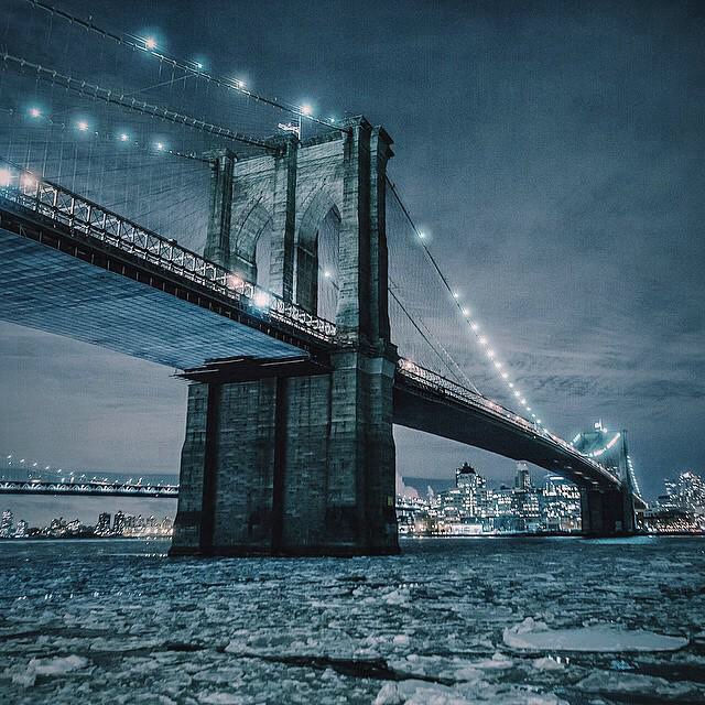 East river near the brooklyn bridge