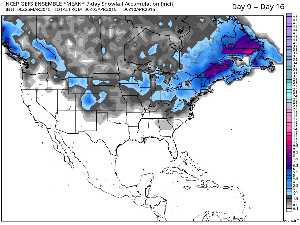 Gefs snowfall from april 3rd to april 10th