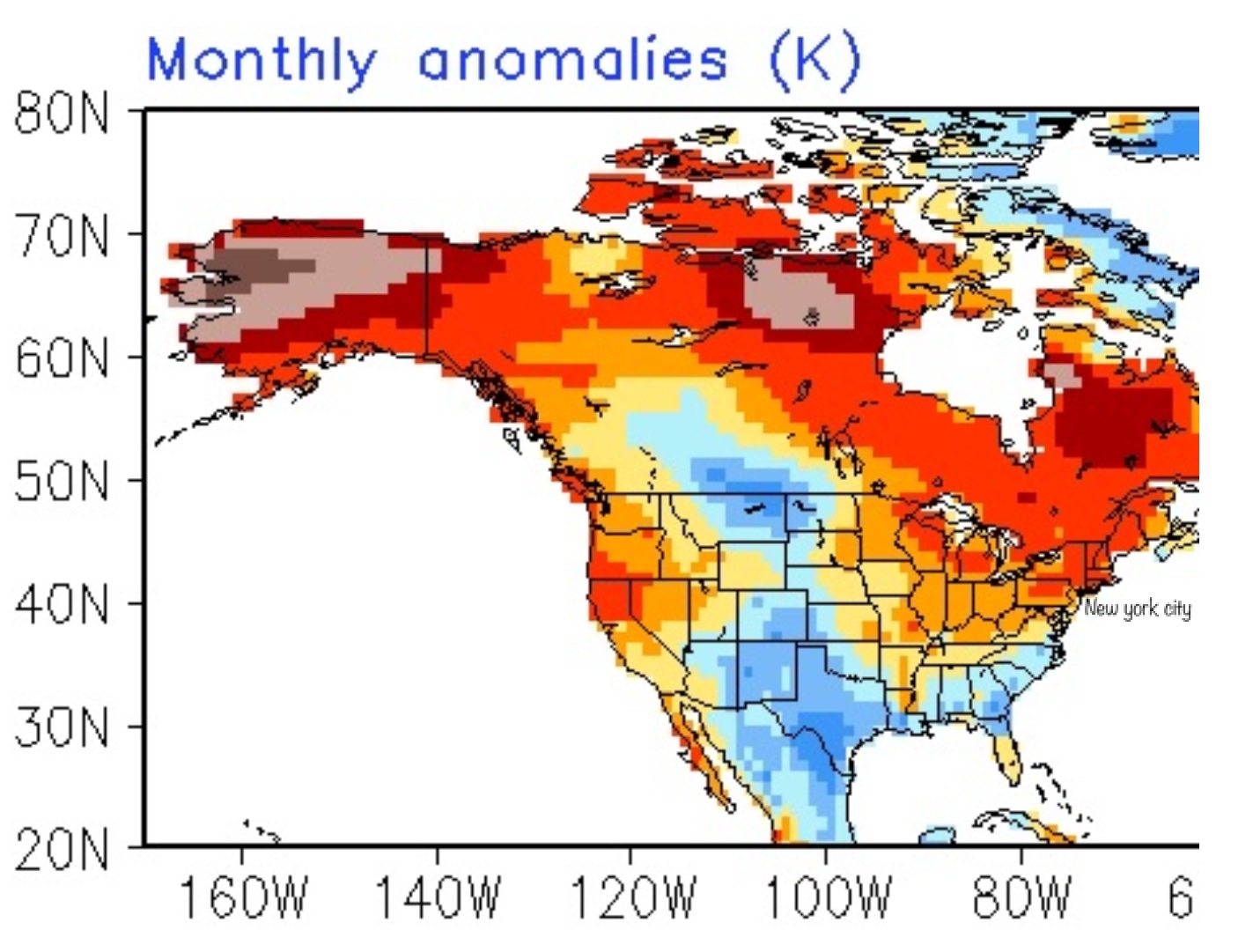 May temperature forecast