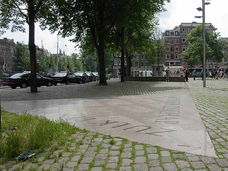 The homomonument tryangle in Amsterdam