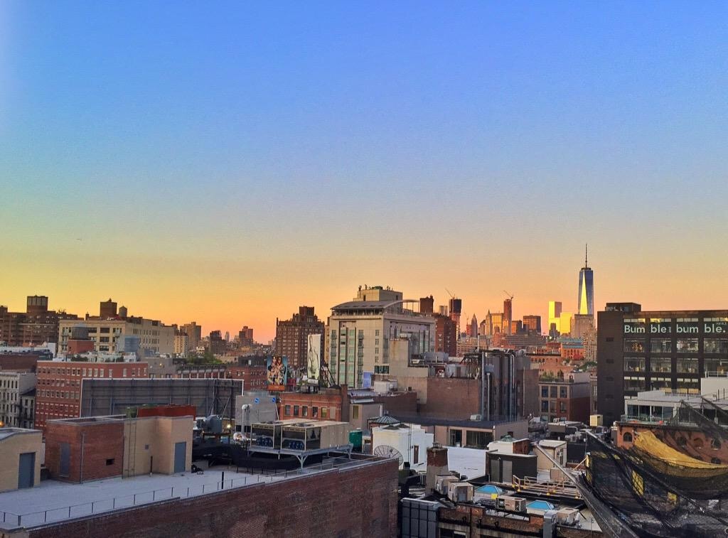 Morning sunrise in nyc