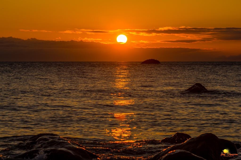 Morning sunrise nj shore