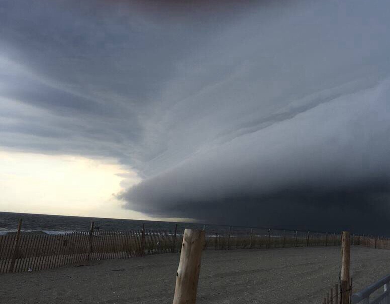 Storm entering far rockaway queens