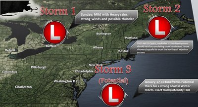 Three possible storms over the next 7-10 days