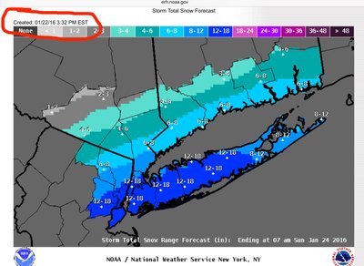 Nws snow map at 3:32 pm