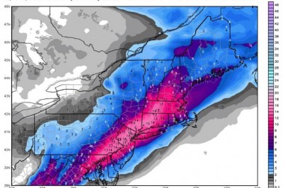 European model snowfall map