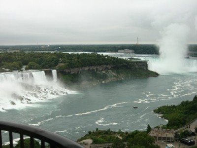 View of falls on American and Canadian side