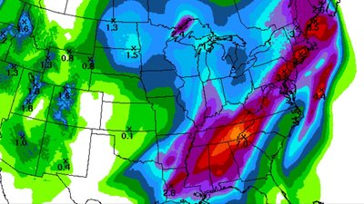 Some weather models showing a good soaking rain for this week