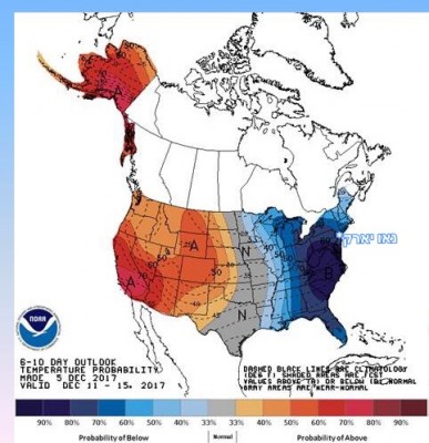 די נעקסטע 6-10 טעג זעהן אויס צו זיין קעלטער ווי נארמאל