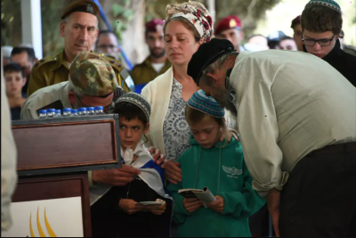 די פרישע יתומים נעבעך ביים זאגען קדיש